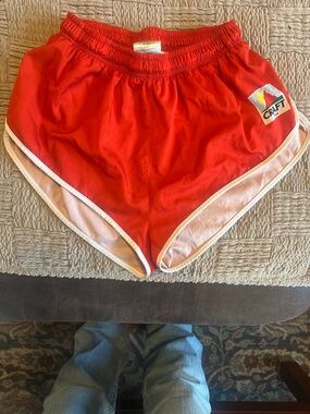 Craft Red Running Shorts with White Trim